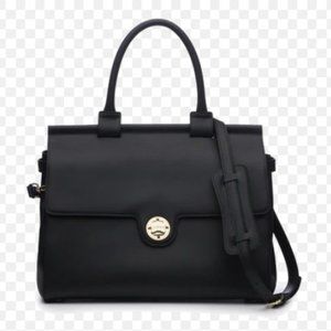 NEW Luxury Black Tote  / Satchel Work / Laptop / Going Out - JEMMA , Tory Burch